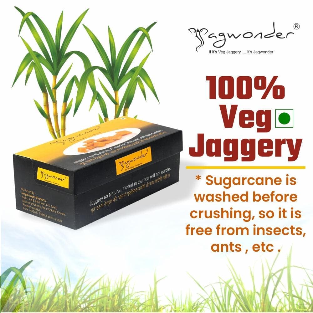 Jagwonder Jaggery Cubes 850gm Pack of 1 in 5 gm Cubes form