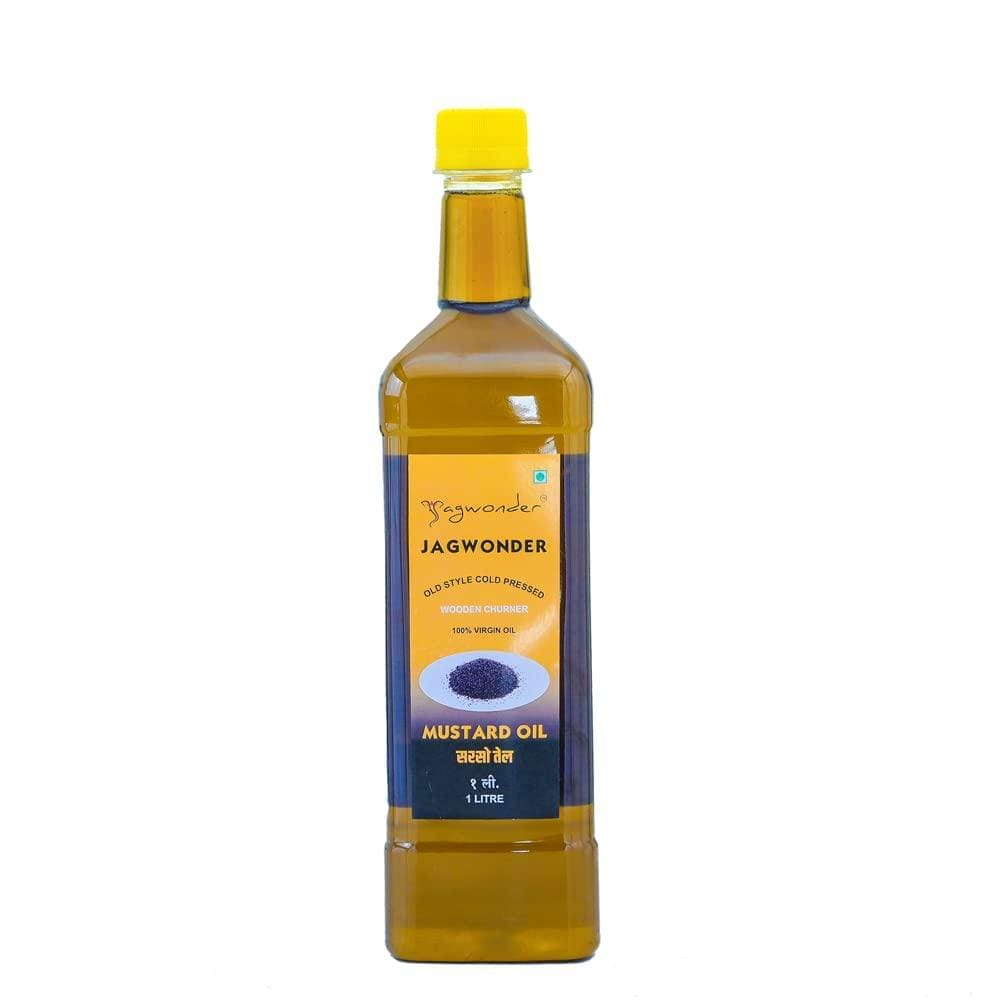 Jagwonder Cold Pressed Mustard Oil 1 litre Wood pressed
