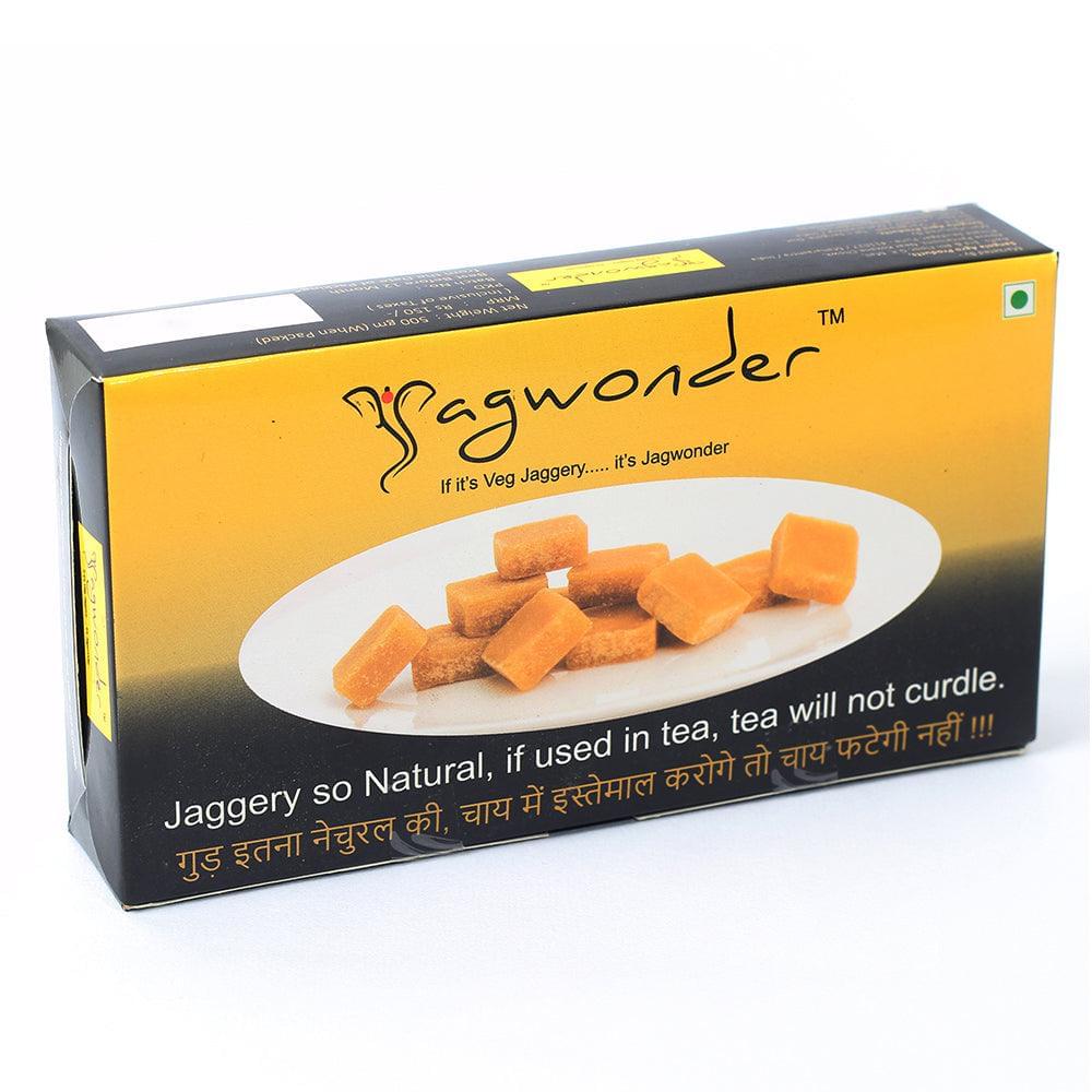 Jagwonder Jaggery Cubes 500 gm Pack of 1 in 5 gm Cubes form
