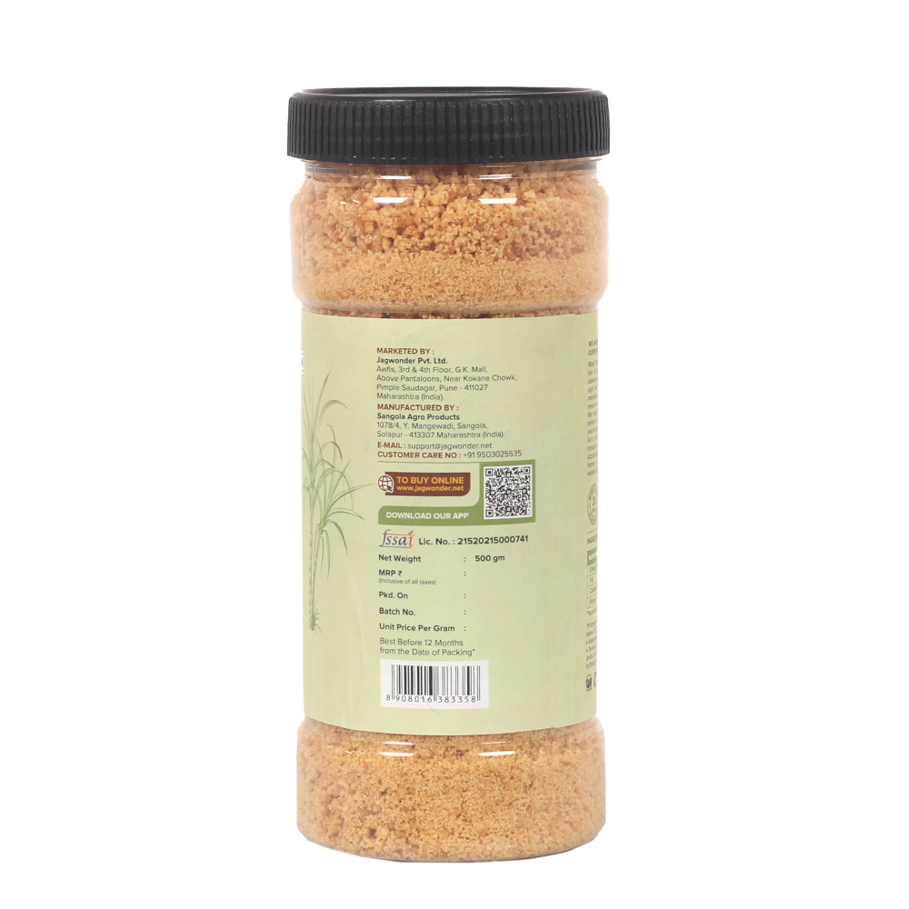 Jagwonder Natural Jaggery Powder 2Kg (500g x 4 Packs) | Crushed Gud for Tea, Cooking & Sweets | Pure, Sulphur-Free, Chemical-Free Sweetener