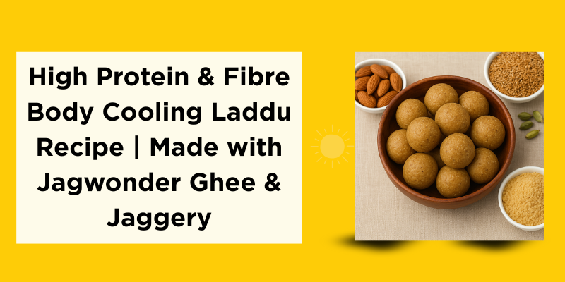 High Protein, High Fibre, Body Cooling Healthy Laddu Recipe with Barley, Almonds & Flaxseeds