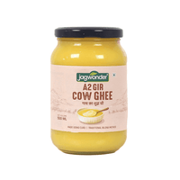 Jagwonder A2 Gir Cow Ghee 500ml, Lactose free and tulsi infused for balancing tridosha ,Billona Method, Cultured in food grade glass jar