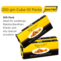 Jagwonder Jaggery Cubes 250 gm × 10 Pack in 5 gm Cubes form,  2.5kg