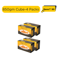 Jagwonder Jaggery Cubes 850gm  × 4 Packs in 5gm Cubes form