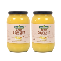Jagwonder A2 Gir Cow Ghee 2L (1L x 2), Lactose free and infused with tulsi for balancing tridosha , Cultured & Bilona Made