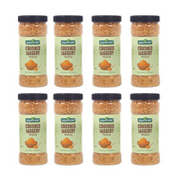 Jagwonder Natural Jaggery Powder 4Kg (8 x 500g Jars) | Crushed Natural Gud | No Chemicals, Sulphur-Free