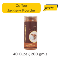 Jagwonder Coffee Jaggery Powder ( 40 Cups ) | Natural Instant Coffee with Jaggery | No Refined Sugar |