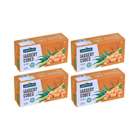 Jagwonder Jaggery Cubes 850gm  × 4 Packs in 5gm Cubes form