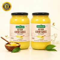 Jagwonder A2 Gir Cow Ghee 250ml ( 125ml*2) Lactose free ,  infused with tulsi for balancing tridosha , | Cultured, Bilona Method, Pure Desi Ghee | Made in Small Batches
