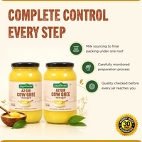 Jagwonder A2 Gir Cow Ghee 250ml ( 125ml*2) Lactose free ,  infused with tulsi for balancing tridosha , | Cultured, Bilona Method, Pure Desi Ghee | Made in Small Batches