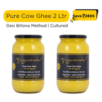 Jagwonder Pure Cow Ghee 2L (1L x 2), Cultured & Billona Method |